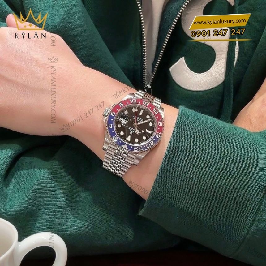 Kỳ Lân Luxury rolex gmt master ii 126710blro 0001 19 Đồng hồ Rolex GMT Master II Pepsi 126710BLRO-0001