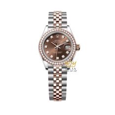 rolex-lady-datejust-28-279381rbr-0011 (1) Đồng hồ Rolex Lady-Datejust 28 mặt số chocolate 279381RBR-0011