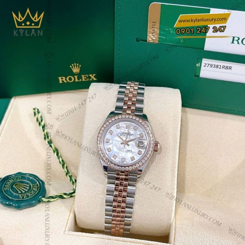 Đồng hồ Rolex Lady-Datejust 28 mặt ngọc trai 279381RBR-0013