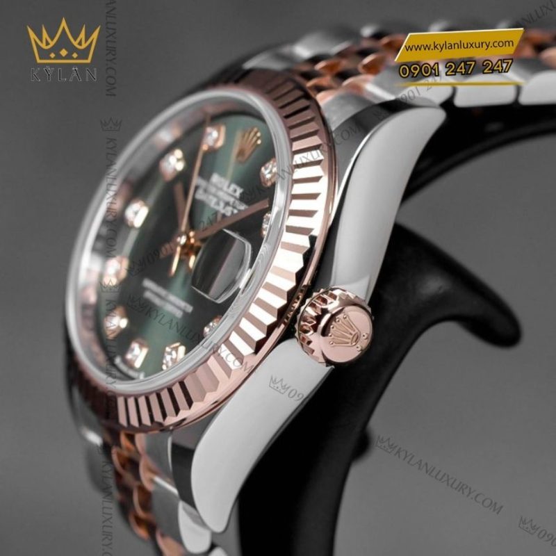 Đồng hồ Rolex Lady Datejust 28 demi xanh olive 279171-0007