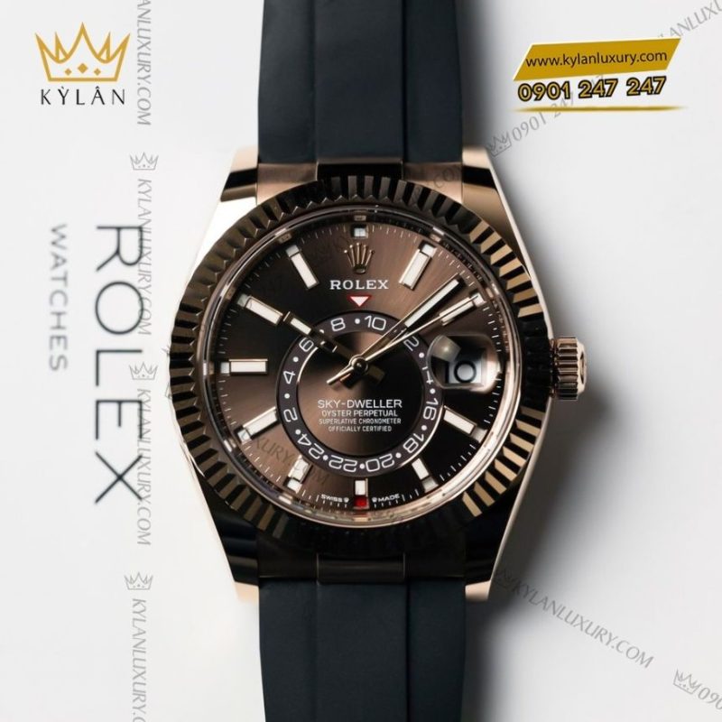 Đồng hồ Rolex Sky Dweller mặt chocolate 336235-0002