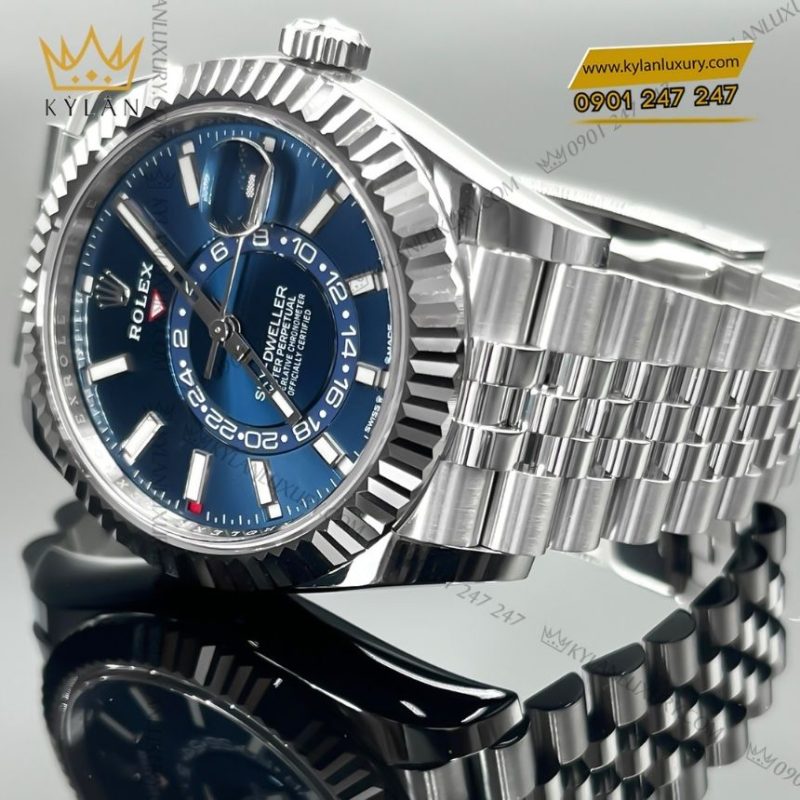 Đồng hồ Rolex Sky Dweller mặt xanh lam 336934-0006