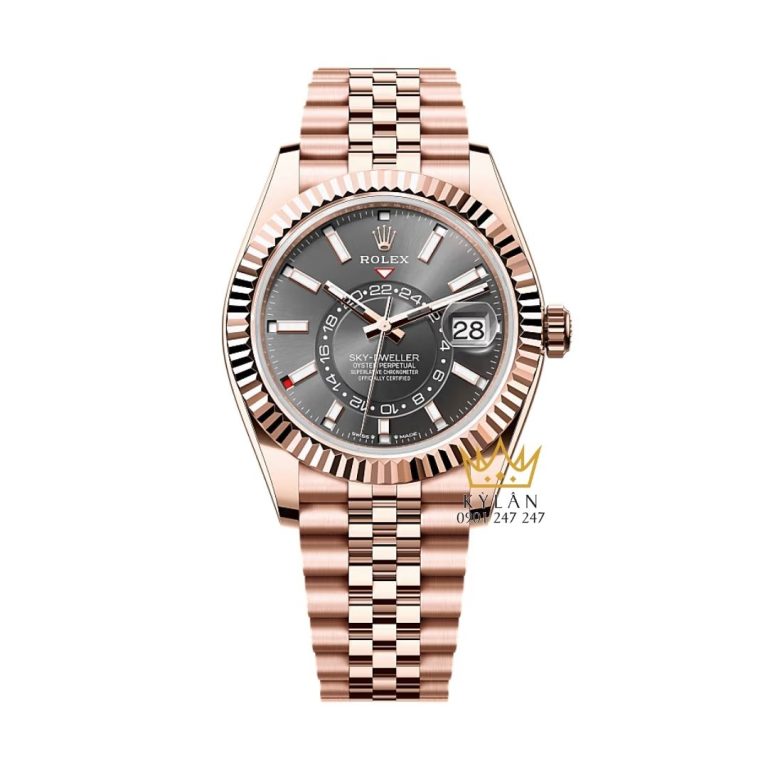 Đồng hồ Rolex Sky-Dweller vàng hồng mặt xám 336935-0008