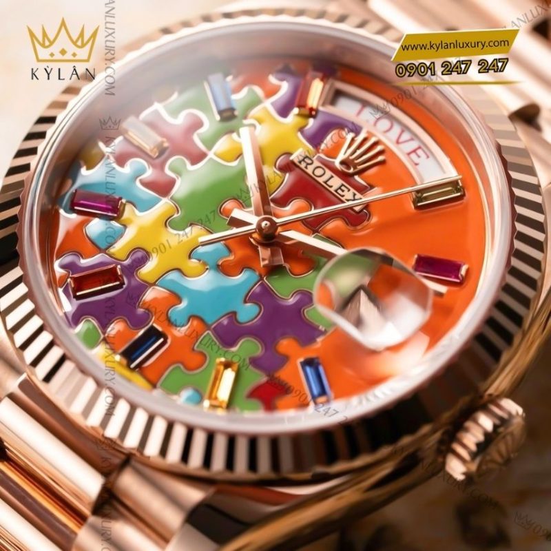 Đồng hồ Rolex Day-Date 36 128235 Puzzle Dial