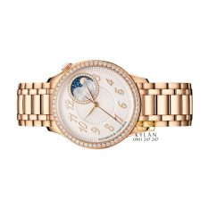 Đồng hồ Vacheron Constantin Égérie Moon Phase vàng hồng 18K