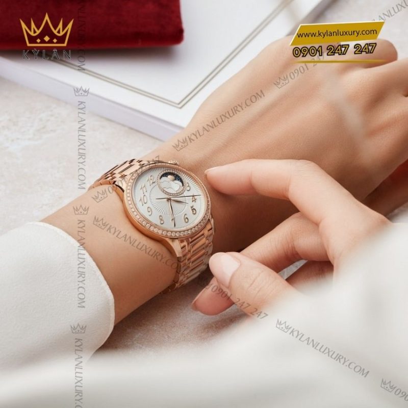 Đồng hồ Vacheron Constantin Égérie Moon Phase vàng hồng 18K