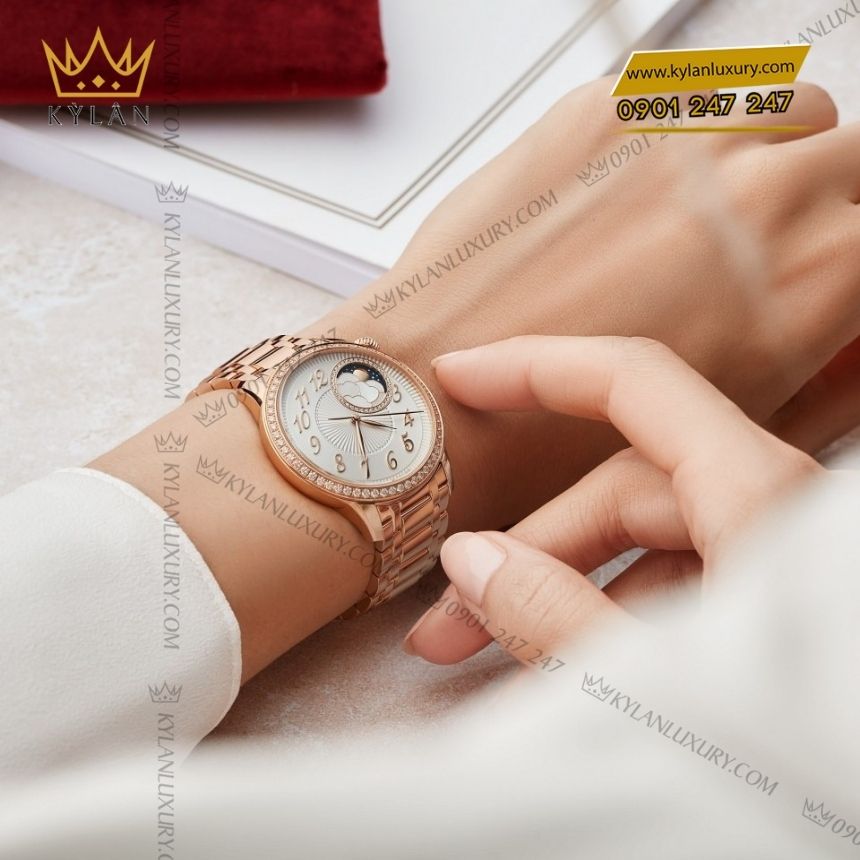 Kỳ Lân Luxury vacheron constantin egerie moon phase 8005f 120r h002 3 Đồng hồ Vacheron Constantin Égérie Moon Phase vàng hồng 18K