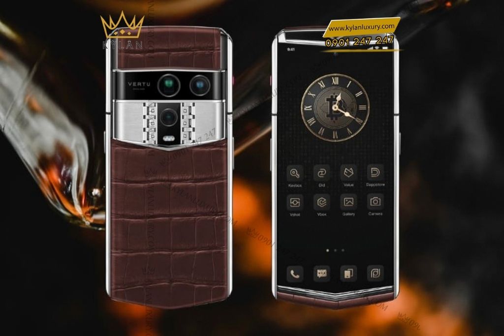 Kỳ Lân Luxury vertu agent q amber brown 1tb 3 Điện thoại Vertu Agent Q Amber Brown 1TB