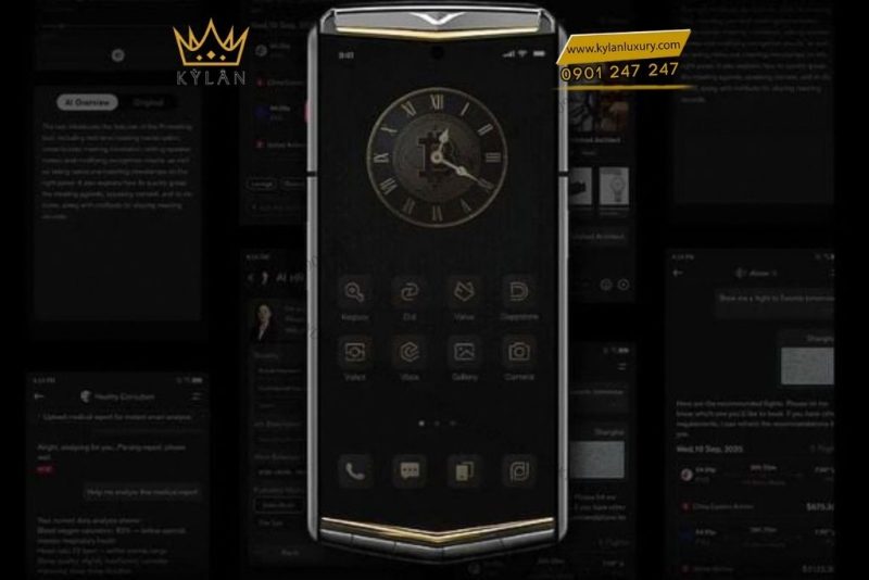 Điện thoại Vertu Agent Q Black Premium Quint Gold 1TB