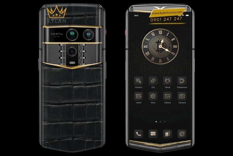 Điện thoại Vertu Agent Q Black Premium Quint Gold 1TB
