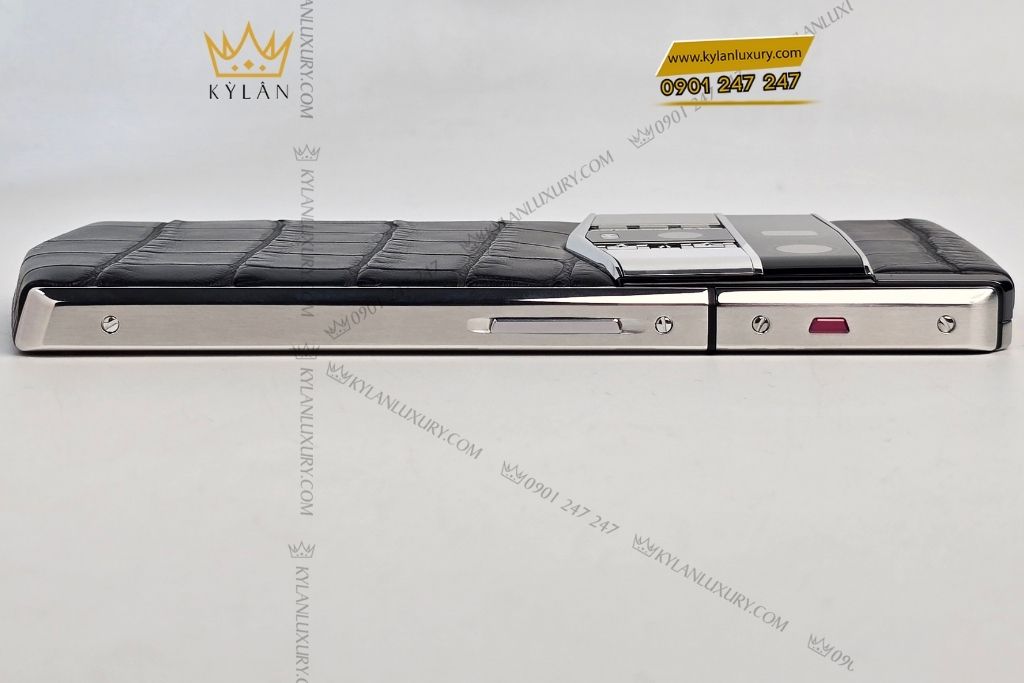 Kỳ Lân Luxury vertu agent q iron black alligator 1tb 11 1 Điện thoại Vertu Agent Q Black Alligator 1TB