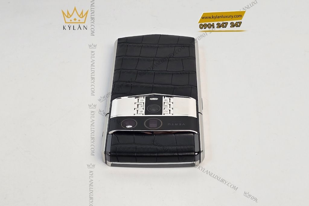 Kỳ Lân Luxury vertu agent q iron black alligator 1tb 13 1 Điện thoại Vertu Agent Q Black Alligator 1TB
