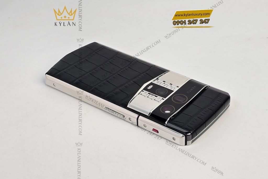 Kỳ Lân Luxury vertu agent q iron black alligator 1tb 15 1 Điện thoại Vertu Agent Q Black Alligator 1TB