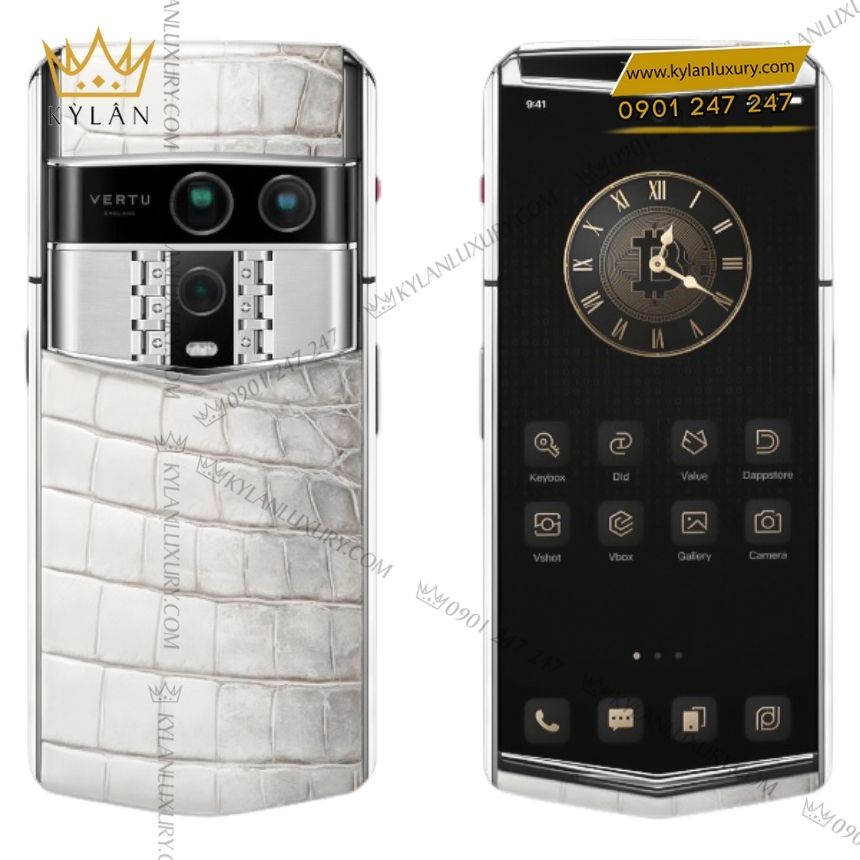 Kỳ Lân Luxury vertu agent q silver advanced set himalaya alli 1tb 2 Điện thoại Vertu Agent Q Silver Advanced Set Himalaya Alli 1TB