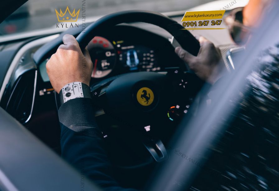 Kỳ Lân Luxury 10 7 Richard Mille RM UP-01 Ferrari – Manual Winding Ultraflat 