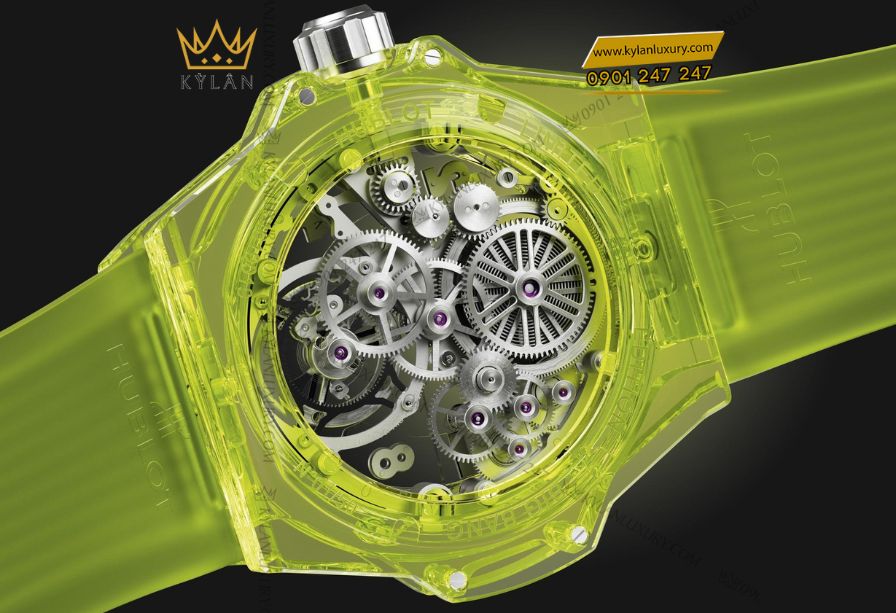 Kỳ Lân Luxury 2 1 Hublot Big Bang Tourbillon Automatic Yellow Neon
