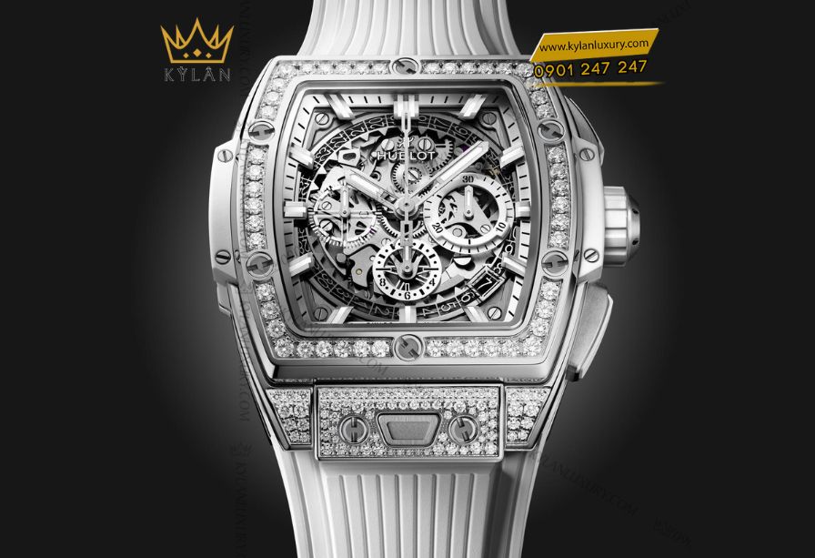 Kỳ Lân Luxury 4 10 Hublot Spirit of Big Bang Titanium White Pavé 42mm 642.NE.2010.RW.1604