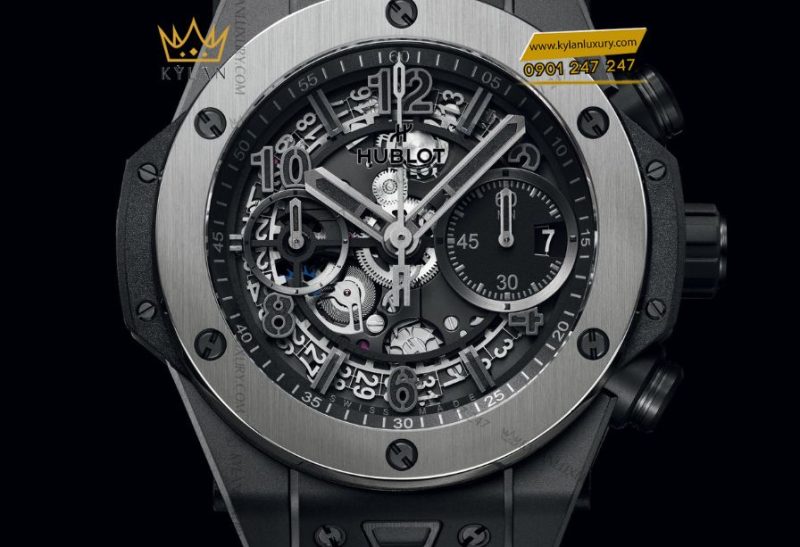 Mặt số matte black mạnh mẽ của Hublot Big Bang Unico Ice Bang 42mm