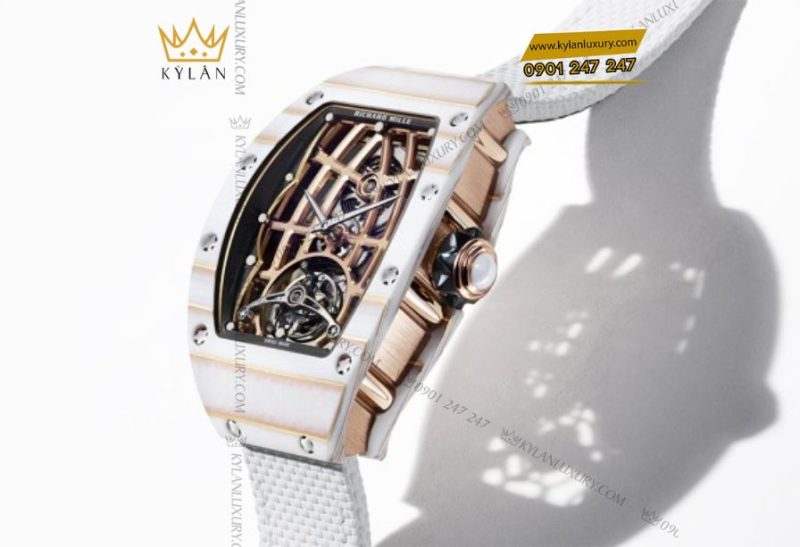Richard Mille RM 74-02 Automatic Tourbillon phiên bản Gold Carbon TPT® nhìn trực diện