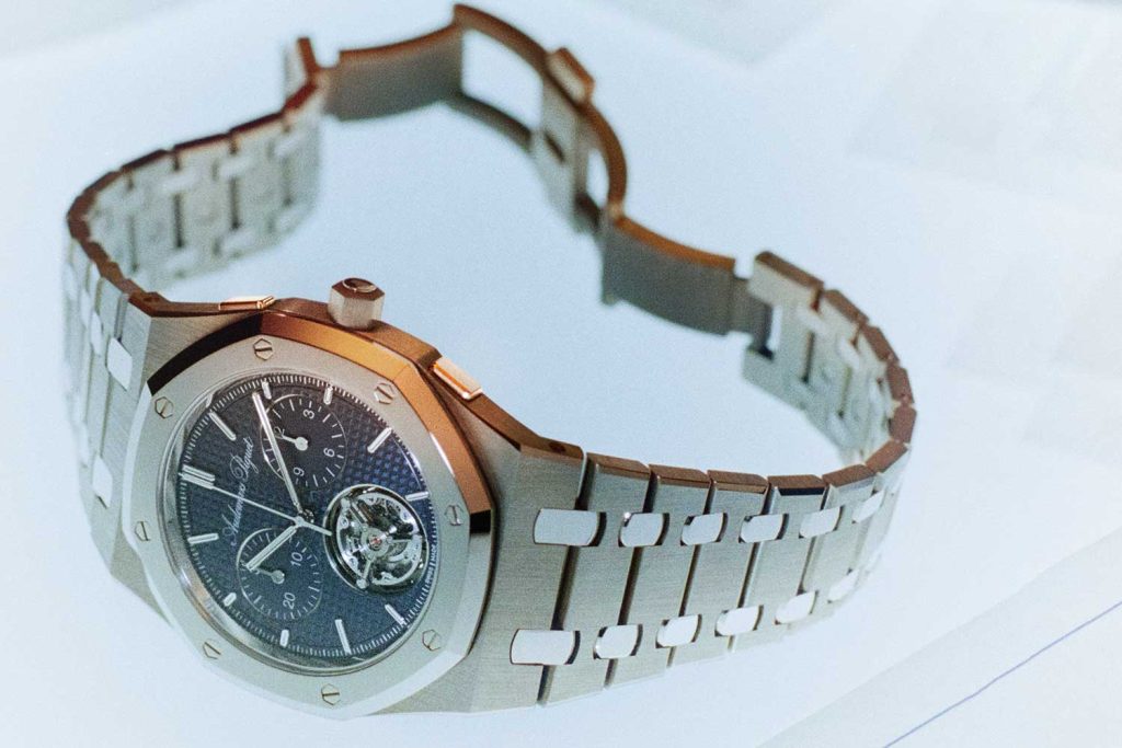 Đồng hồ Royal Oak Jumbo Extra-Thin Selfwinding Flying Tourbillon Chronograph RD#5