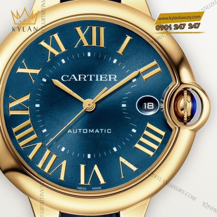 Kỳ Lân Luxury Cartier ballon bleu de cartier wgbb0063 5 Đồng hồ Cartier Ballon Bleu vàng vàng xanh dương WGBB0063