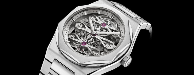 Kỳ Lân Luxury Dong ho Girard Perregaux Laureato Three Gold Bridges 1 Đồng hồ Girard-Perregaux Laureato Three Gold Bridges