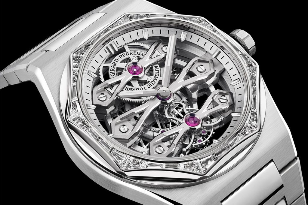 Kỳ Lân Luxury Dong ho Girard Perregaux Laureato Three Gold Bridges 6 Đồng hồ Girard-Perregaux Laureato Three Gold Bridges