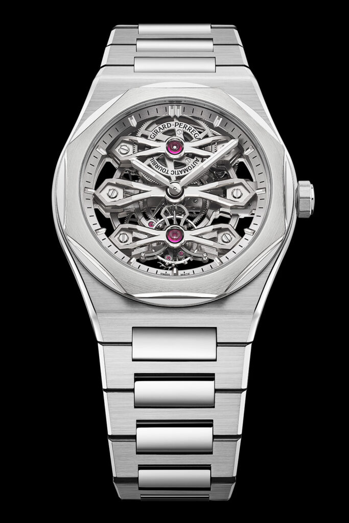 Kỳ Lân Luxury Dong ho Girard Perregaux Laureato Three Gold Bridges 7 Đồng hồ Girard-Perregaux Laureato Three Gold Bridges