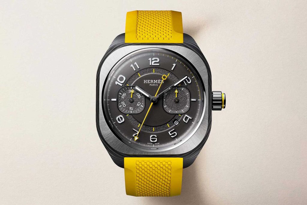 Đồng hồ Hermès H08 Chronograph Monopusher Naples Yellow 3 Kỳ Lân Luxury Dong ho Hermes H08 Chronograph Naples Yellow 1 Đồng hồ Hermès H08 Chronograph Monopusher Naples Yellow