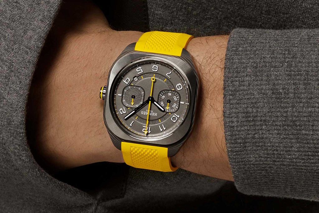 Đồng hồ Hermès H08 Chronograph Monopusher Naples Yellow 2 Đồng hồ Hermès H08 Chronograph Monopusher Naples Yellow