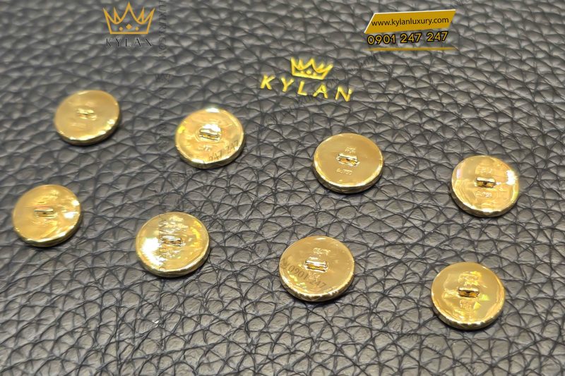 Khuy cài nút áo vàng Au750 đính kim cương