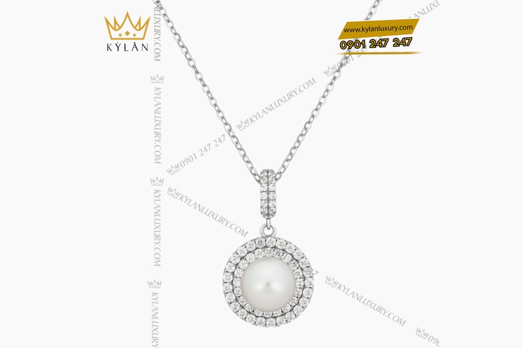 Mặt dây chuyền ngọc trai vàng trắng Au750 đính kim cương 8 Kỳ Lân Luxury Mat day chuyen ngoc trai vang trang Au750 dinh kim cuong 3 Mặt dây chuyền ngọc trai vàng trắng Au750 đính kim cương