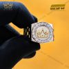Nhẫn Kỳ Lân Crown demi vàng Au750 đính kim cương