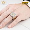 Nhẫn Kỳ Lân Crown demi vàng Au750 đính kim cương