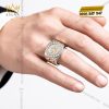 Nhẫn Kỳ Lân Crown demi vàng Au750 đính kim cương