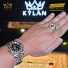 Nhẫn Rolex demi vàng vàng Au750 đính kim cương