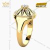 Nhẫn nam vàng Au750 đính kim cương