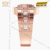 Nhẫn nam vàng hồng Au750 đính kim cương
