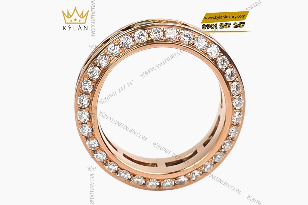 Kỳ Lân Luxury Nhan nam vang hong Au750 dinh kim cuong va da quy 4 1 Nhẫn nam vàng hồng Au750 đính kim cương và đá quý