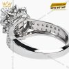 Nhẫn nữ vàng trắng Au750 đính viên chủ 5ly4