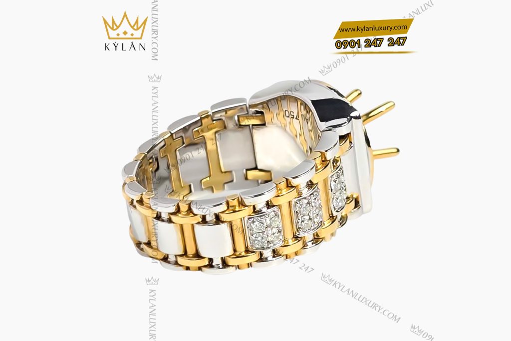 Vỏ nhẫn Rolex demi vàng vàng Au750 đính kim cương 8 Kỳ Lân Luxury Vo nhan Rolex demi vang vang Au750 dinh kim cuong 3 Vỏ nhẫn Rolex demi vàng vàng Au750 đính kim cương