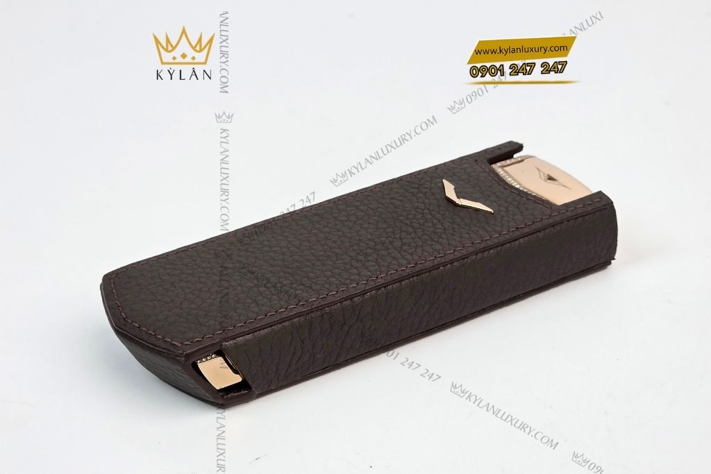 Kỳ Lân Luxury bao da vertu signature s da be nau 11 Bao da Vertu Signature S da bê nâu