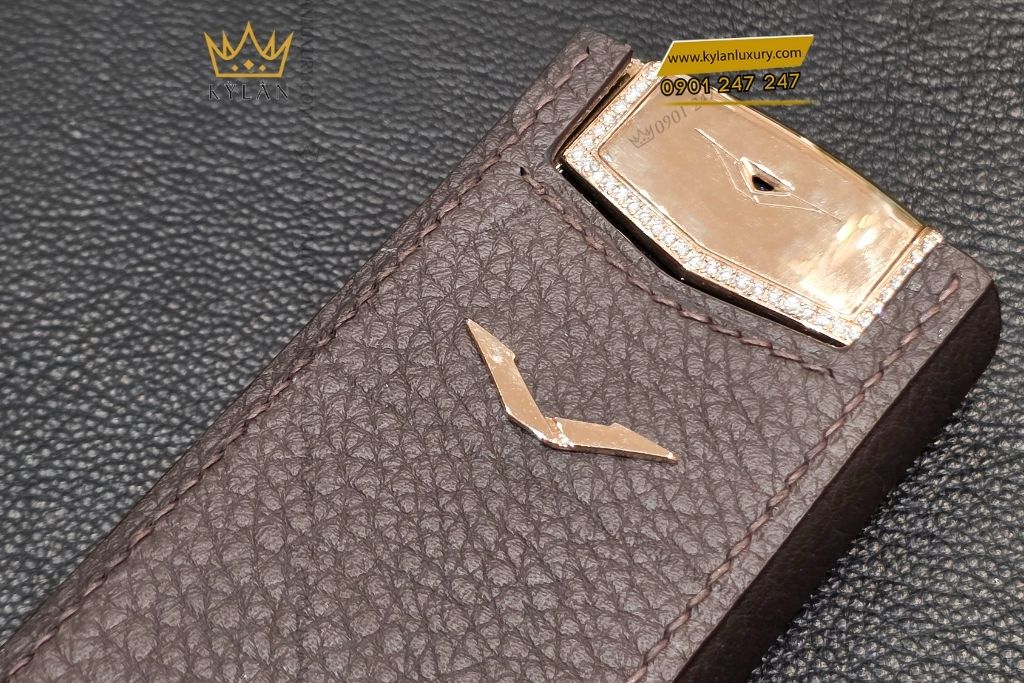 Kỳ Lân Luxury bao da vertu signature s da be nau 3 Bao da Vertu Signature S da bê nâu