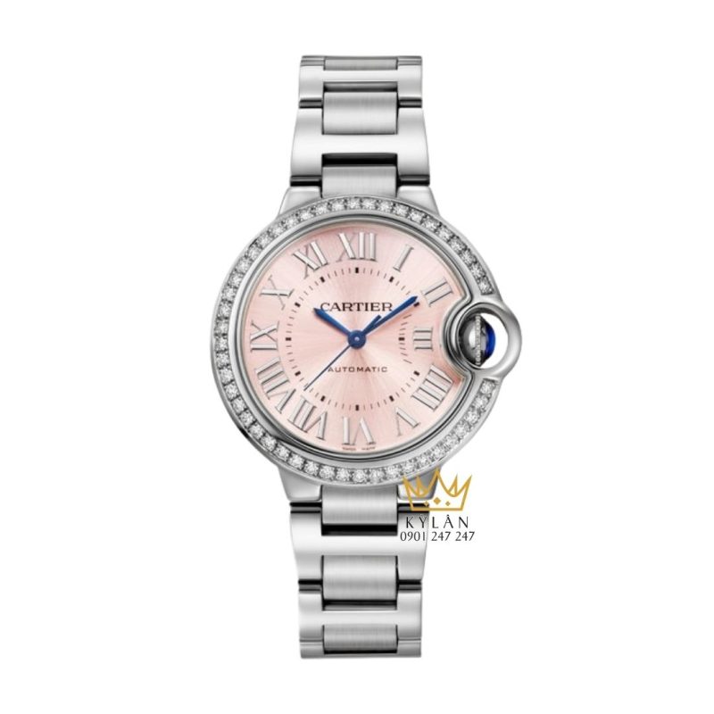 Đồng hồ Cartier Ballon Bleu hồng vành kim 33mm W4BB0037