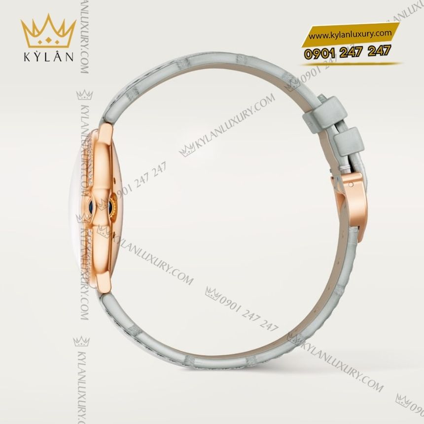 Kỳ Lân Luxury cartier ballon bleu vang hong crwjb0086 4 Đồng hồ Cartier Ballon Bleu vàng hồng xà cừ CRWJBB0086