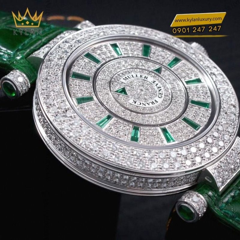 Đồng hồ Franck Muller Double Mystery Full Diamond Green