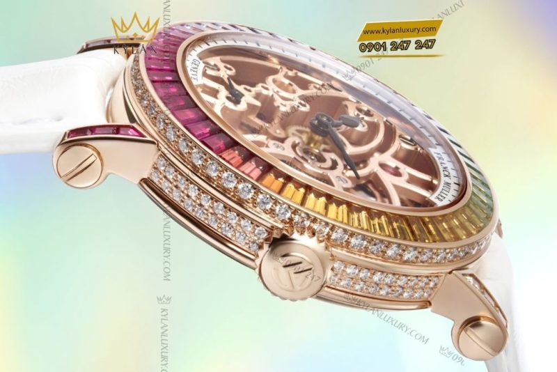 Đồng hồ Franck Muller Round Skeleton Baguette Rainbow