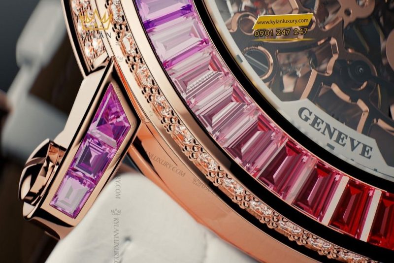 Đồng hồ Franck Muller Round Skeleton Baguette Rainbow