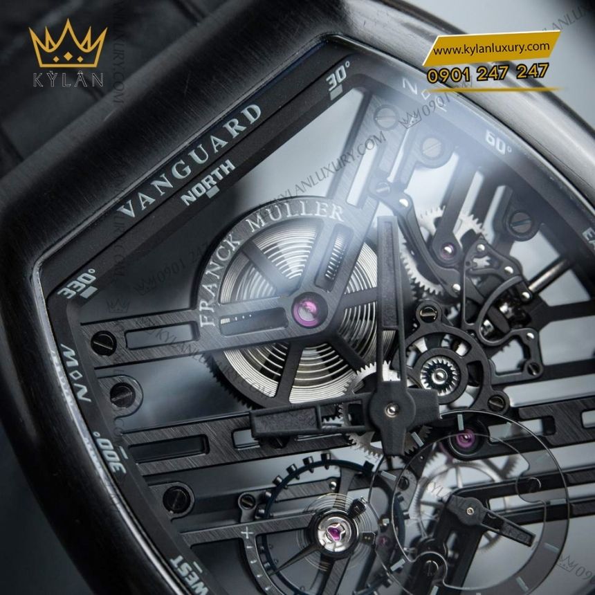 Kỳ Lân Luxury franck muller vanguard skeleton seven days 9 Đồng hồ Franck Muller Vanguard Skeleton Seven Days