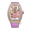 Đồng hồ Franck Muller Vanguard V32 Rose Skeleton Pink Diamond